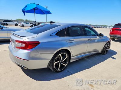 Trzecie zdjęcie samochodu z tyłu: 2022 HONDA ACCORD SPORT VIN:1HGCV2F32NA011404 - miniatura