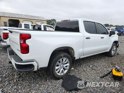 Trzecie zdjęcie samochodu z tyłu: 2022 CHEVROLET SILVERADO C1500 CUSTOM VIN:1GCPABEK9NZ517351 - miniatura