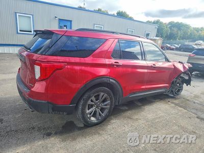 Trzecie zdjęcie samochodu z tyłu: 2021 FORD EXPLORER XLT VIN:1FMSK8DH8MGA26386 - miniatura