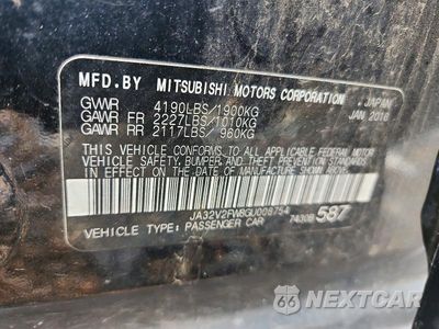 Zdjęcie 13 z 13 samochodu: 2016 MITSUBISHI LANCER ES VIN:JA32V2FW8GU008754 - miniatura