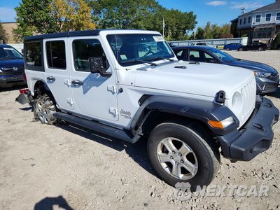 Czwarte zdjęcie samochodu z boku: 2019 JEEP WRANGLER UNLIMITED SPORT VIN:1C4HJXDGXKW679873 - miniatura