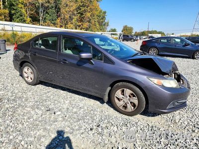 Czwarte zdjęcie samochodu z boku: 2014 HONDA CIVIC LX VIN:2HGFB2F59EH530684 - miniatura