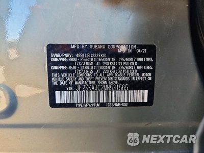 Zdjęcie 14 z 14 samochodu: 2021 SUBARU FORESTER PREMIUM VIN:JF2SKAJC2MH531565 - miniatura