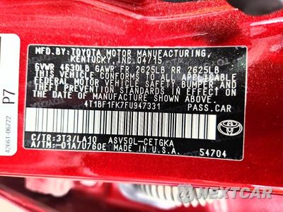 Zdjęcie 13 z 13 samochodu: 2015 TOYOTA CAMRY XLE VIN:4T1BF1FK7FU947331 - miniatura