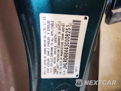 Zdjęcie 13 z 13 samochodu: 2003 HONDA CR-V LX VIN:JHLRD68443C006251 - miniatura