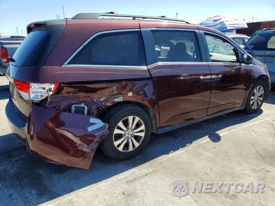 Trzecie zdjęcie samochodu z tyłu: 2017 HONDA ODYSSEY EXL VIN:5FNRL5H65HB023579 - miniatura
