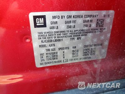 Zdjęcie 13 z 13 samochodu: 2020 BUICK ENCORE ESSENCE VIN:KL4CJGSB1LB040611 - miniatura