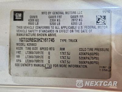Zdjęcie 12 z 12 samochodu: 2017 GMC SIERRA K2500 HEAVY DUTY VIN:1GT02REG3HZ161745 - miniatura