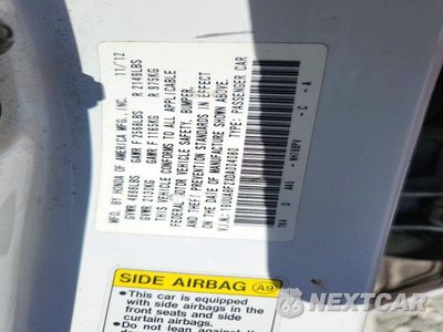 Zdjęcie 12 z 12 samochodu: 2013 ACURA TL VIN:19UUA8F2XDA004080 - miniatura