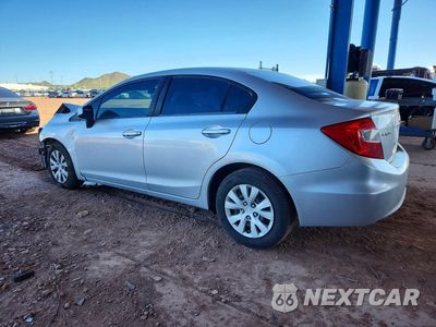 Drugie zdjęcie samochodu z przodu: 2012 HONDA CIVIC LX VIN:19XFB2F52CE349711 - miniatura