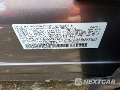 Zdjęcie 13 z 13 samochodu: 2022 ACURA MDX ADVANCE VIN:5J8YE1H87NL024744 - miniatura