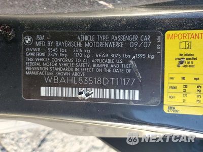 Zdjęcie 12 z 12 samochodu: 2008 BMW 750 I VIN:WBAHL83518DT11177 - miniatura