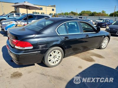 Trzecie zdjęcie samochodu z tyłu: 2008 BMW 750 I VIN:WBAHL835X8DT14465 - miniatura