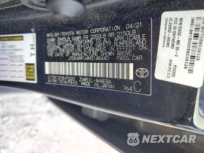 Zdjęcie 13 z 13 samochodu: 2021 TOYOTA PRIUS LE VIN:JTDKAMFU4M3148440 - miniatura