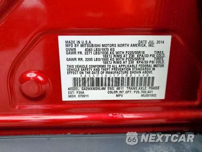 Zdjęcie 12 z 12 samochodu: 2015 MITSUBISHI OUTLANDER SPORT ES VIN:4A4AP3AUXFE001440 - miniatura
