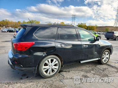 Trzecie zdjęcie samochodu z tyłu: 2018 NISSAN PATHFINDER SL VIN:5N1DR2MM2JC658477 - miniatura