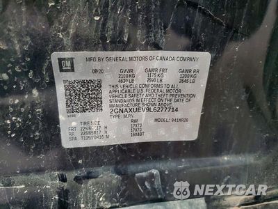 Zdjęcie 13 z 13 samochodu: 2020 CHEVROLET EQUINOX LT VIN:2GNAXUEV9L6277714 - miniatura