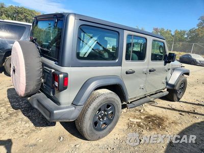 Trzecie zdjęcie samochodu z tyłu: 2018 JEEP WRANGLER UNLIMITED SPORT VIN:1C4HJXDN5JW332514 - miniatura