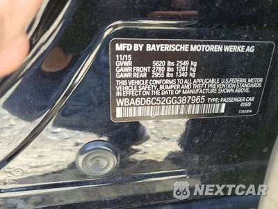 Zdjęcie 12 z 12 samochodu: 2016 BMW 650 XI GRAN COUPE VIN:WBA6D6C52GG387965 - miniatura