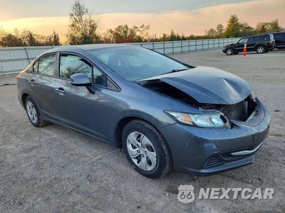 Czwarte zdjęcie samochodu z boku: 2013 HONDA CIVIC LX VIN:2HGFB2F57DH589702 - miniatura