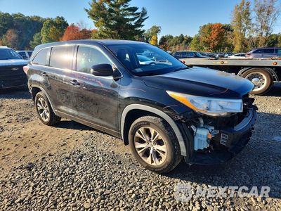 Czwarte zdjęcie samochodu z boku: 2014 TOYOTA HIGHLANDER LE PLUS VIN:5TDBKRFH3ES039707 - miniatura
