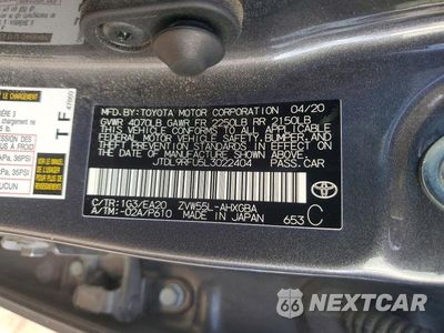 Zdjęcie 12 z 12 samochodu: 2020 TOYOTA PRIUS XLE AWD-E VIN:JTDL9RFU5L3022404 - miniatura