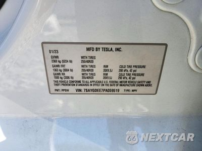 Zdjęcie 12 z 12 samochodu: 2023 TESLA MODEL Y VIN:7SAYGDEE7PA059519 - miniatura