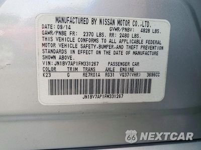 Zdjęcie 12 z 12 samochodu: 2015 INFINITI Q50 PREMIUM VIN:JN1BV7AP1FM331267 - miniatura