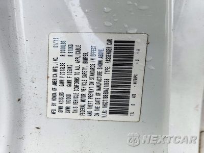 Zdjęcie 12 z 12 samochodu: 2013 HONDA ACCORD EXL VIN:1HGCT1B86DA010658 - miniatura