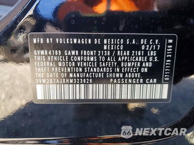 Zdjęcie 13 z 13 samochodu: 2017 VOLKSWAGEN JETTA S VIN:3VW2B7AJXHM323626 - miniatura