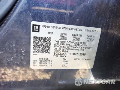 Zdjęcie 12 z 12 samochodu: 2018 CHEVROLET SILVERADO K1500 LTZ VIN:3GCUKSEC3JG242580 - miniatura