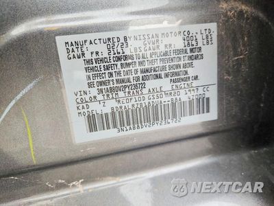 Zdjęcie 12 z 12 samochodu: 2023 NISSAN SENTRA SR VIN:3N1AB8DV2PY236722 - miniatura