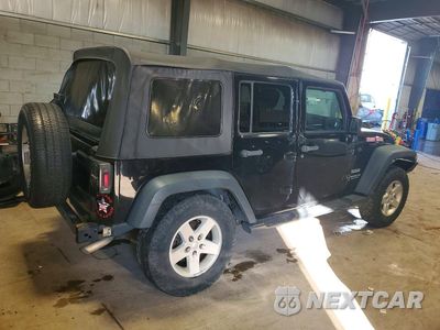 Trzecie zdjęcie samochodu z tyłu: 2016 JEEP WRANGLER UNLIMITED SPORT VIN:1C4HJWDG8GL206945 - miniatura
