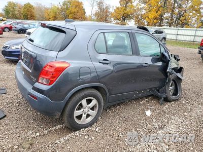 Trzecie zdjęcie samochodu z tyłu: 2016 CHEVROLET TRAX LS VIN:3GNCJNSB6GL271381 - miniatura