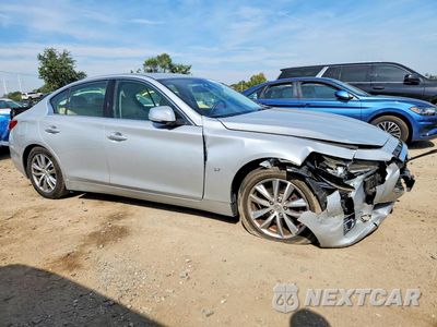 Czwarte zdjęcie samochodu z boku: 2015 INFINITI Q50 PREMIUM VIN:JN1BV7AP5FM335659 - miniatura