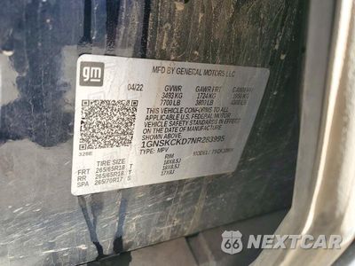 Zdjęcie 13 z 13 samochodu: 2022 CHEVROLET SUBURBAN VIN:1GNSKCKD7NR283995 - miniatura