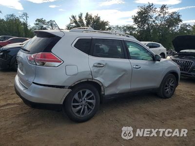 Trzecie zdjęcie samochodu z tyłu: 2016 NISSAN ROGUE SL VIN:5N1AT2MV8GC809344 - miniatura