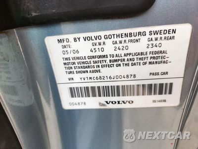 Zdjęcie 13 z 13 samochodu: 2006 VOLVO C70 T5 VIN:YV1MC68216J004878 - miniatura