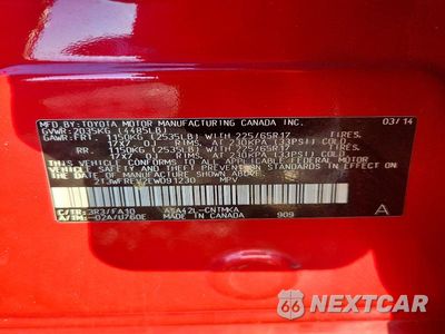 Zdjęcie 14 z 14 samochodu: 2014 TOYOTA RAV4 XLE VIN:2T3WFREV2EW091230 - miniatura