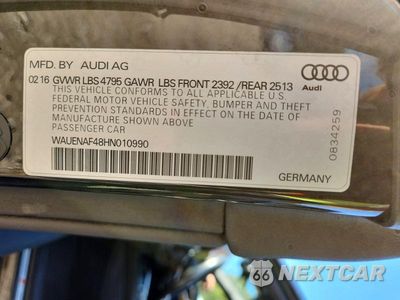 Zdjęcie 12 z 12 samochodu: 2017 AUDI A4 PREMIUM PLUS VIN:WAUENAF48HN010990 - miniatura