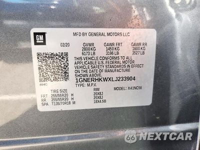 Zdjęcie 14 z 14 samochodu: 2020 CHEVROLET TRAVERSE LT VIN:1GNERHKWXLJ233904 - miniatura