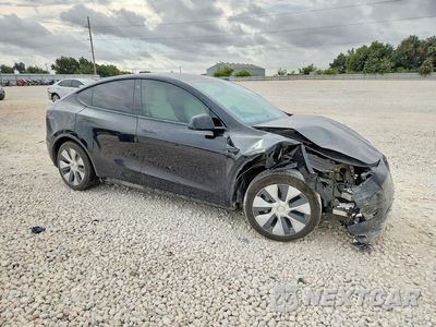 Czwarte zdjęcie samochodu z boku: 2021 TESLA MODEL Y VIN:5YJYGDEE6MF081491 - miniatura