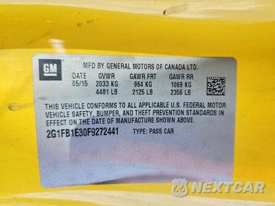 Zdjęcie 13 z 13 samochodu: 2015 CHEVROLET CAMARO LS VIN:2G1FB1E30F9272441 - miniatura