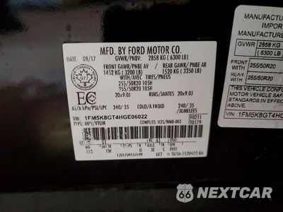 Zdjęcie 14 z 14 samochodu: 2017 FORD EXPLORER SPORT VIN:1FM5K8GT4HGE06022 - miniatura