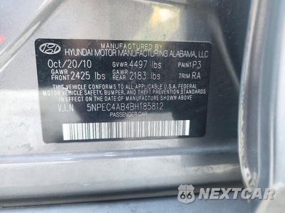 Zdjęcie 12 z 12 samochodu: 2011 HYUNDAI SONATA LIMITED 2.0T VIN:5NPEC4AB4BH185812 - miniatura
