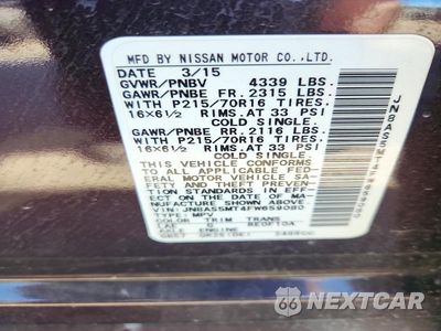 Zdjęcie 13 z 13 samochodu: 2015 NISSAN ROGUE SELECT S VIN:JN8AS5MT4FW659080 - miniatura