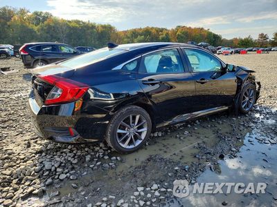 Trzecie zdjęcie samochodu z tyłu: 2019 HONDA CIVIC EX VIN:19XFC1F38KE215158 - miniatura