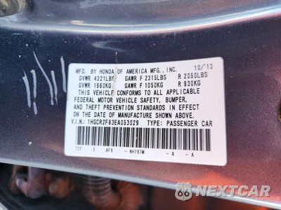 Zdjęcie 12 z 12 samochodu: 2014 HONDA ACCORD EXL VIN:1HGCR2F83EA053029 - miniatura