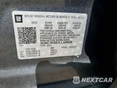Zdjęcie 13 z 13 samochodu: 2020 CHEVROLET TRAX LS VIN:3GNCJKSB2LL160626 - miniatura
