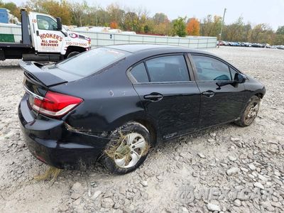 Trzecie zdjęcie samochodu z tyłu: 2014 HONDA CIVIC LX VIN:19XFB2E54EE036504 - miniatura
